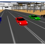 Photo du jeu en vu replay, les voitures de face