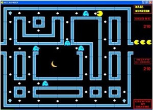 Capture d'écran du jeu Maze Muncher en utilisation