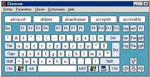 Le clavier virtuel Clavicom