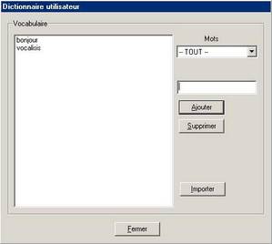 Le clavier virtuel Clavicom en réglage