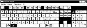 Clavier virtuel windows contrasté