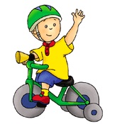 Dessin d'illustration avec un enfant sur un vélo à petites roues