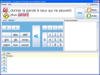 Le logiciel avec le clavier type téléphone portable