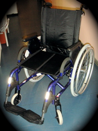 Le fauteuil Alto lors de l'essai à Hacavie