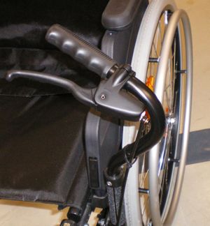 Photo du levier Hemilead sur la poignée et le freinage