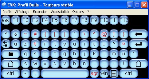Image&nbsp;: l'une des apparences possibles du clavier C.V.K.