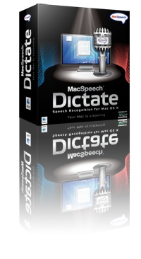 Photo de la boite du logiciel Macspeech