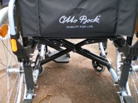 Photo du fauteuil roulant Innov Effect, vu arriere du chassis