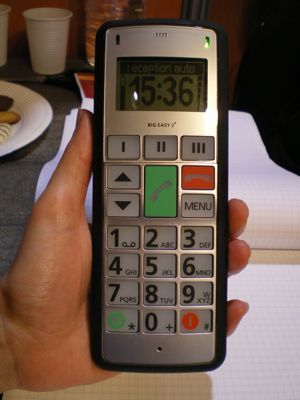 Le téléphone au creux de la main