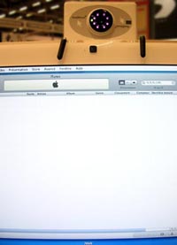 photo : Head Mouse sur un mac avec le navigateur Safari