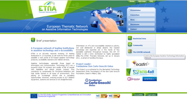 Accueil du site de l'Etna